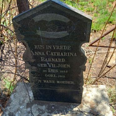 BARNARD Anna Catharina nee VILJOEN 1855-1915
