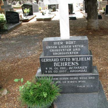BEHRENS Gerhard Otto Wilhelm 1911-1997