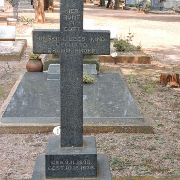 BRÜMMERHOFF Gerhard 1935-1936