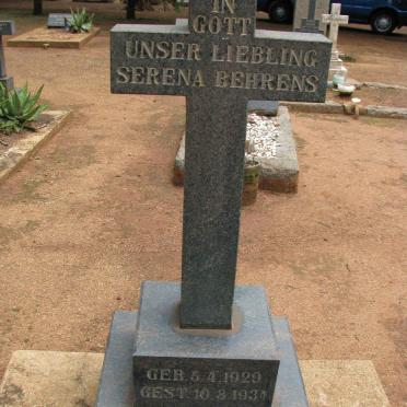 BEHRENS Serena 1929-1934