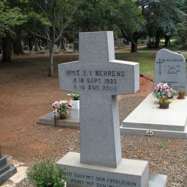 BEHRENS Irma E.I. 1923-2005