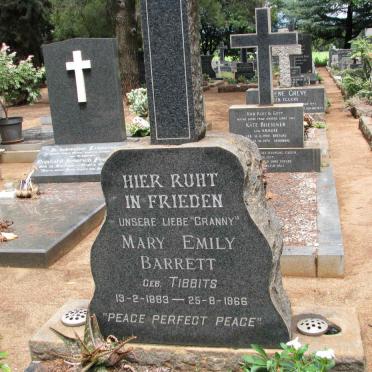 BARRETT Mary Emily nee TIBBITS 1883-1966