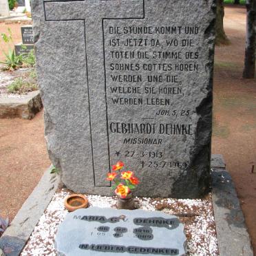 DEHNKE Gebhardt 1913-1969 &amp; Maria G.V. 1916-2009