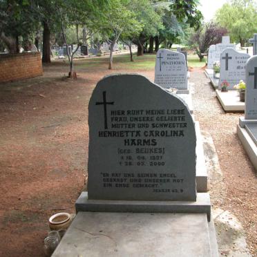 HARMS Henrietta Carolina nee BEUKES 1937-2000