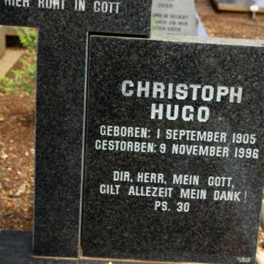 HUGO Christoph 1905-1996