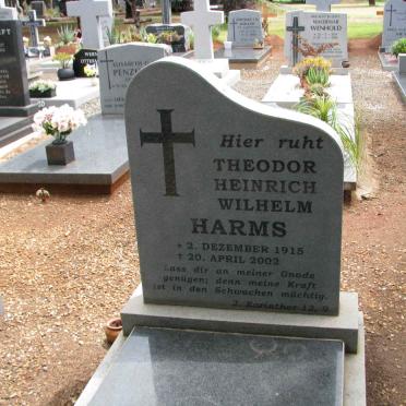 HARMS Theodor Heinrich Wilhelm 1915-2002