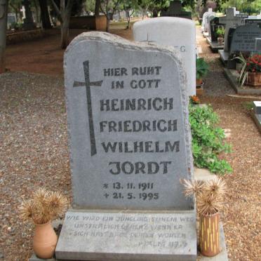 JORDT Heinrich Friedrich Wilhelm 1911-1995