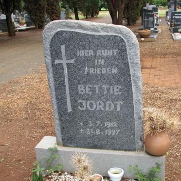 JORDT Bettie 1912-1997