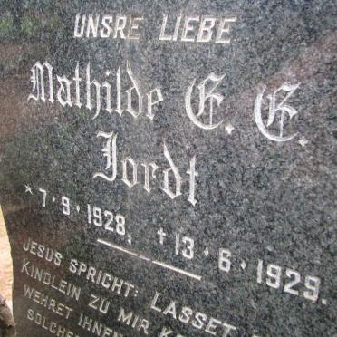 JORDT Mathilde C.C. 1928-1929