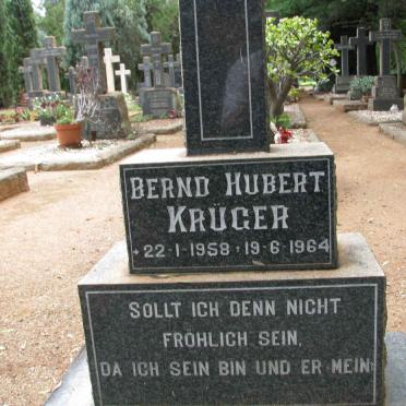 KRUGER Bernd Hubert 1958-1964