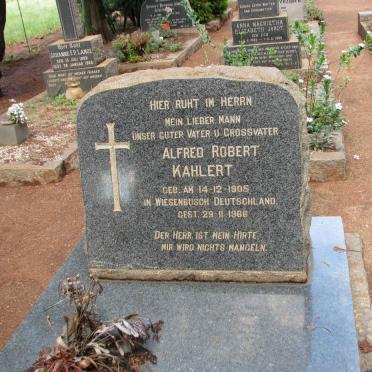 KAHLERT Alfred Robert 1895-1966