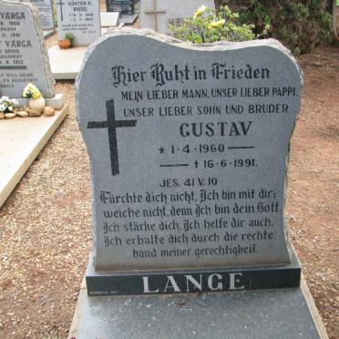 LANGE Gustav 1960-1991