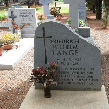LANGE Friedrich Wilhelm 1923-2004