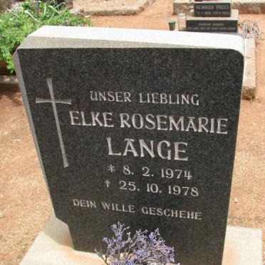 LANGE Elke Rosemarie 1974-1978