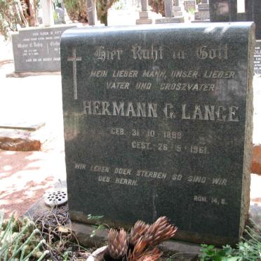LANGE Hermann G. 1889-1961
