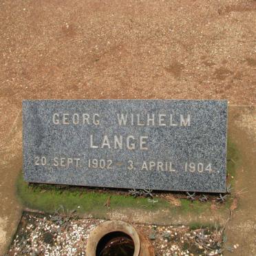 LANGE Georg Wilhelm 1902-1904