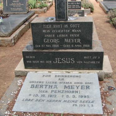 MEYER Georg 1908-1966 &amp; Bertha PENZHORN 1912-1995