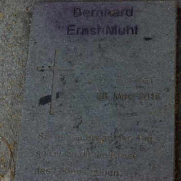 MUHL Bernard Ernst 1961-2016