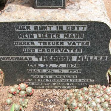 MULLER Theodor 1879-1950