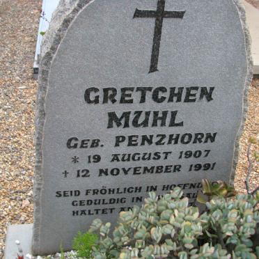 MUHL Gretchen nee PENZHORN 1907-1991