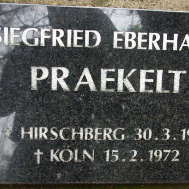 PRAEKELT Siegfried Eberhard 1931-1972