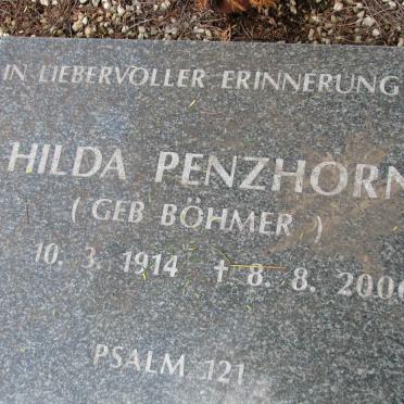 PENZHORN Hilda nee BOHMER 1914-2006