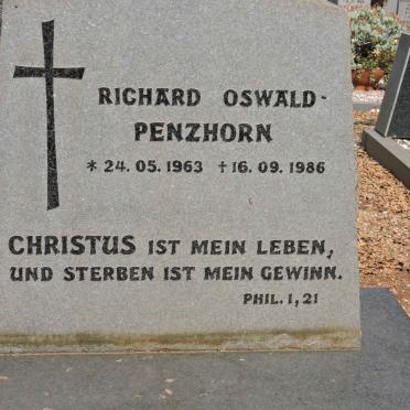 PENZHORN Richard Oswald 1963-1986