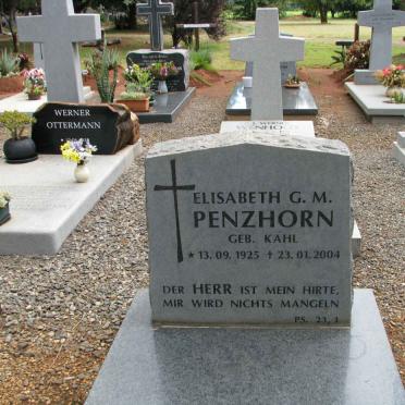 PENZHORN Elisabeth G.M. nee KAHL 1925-2004