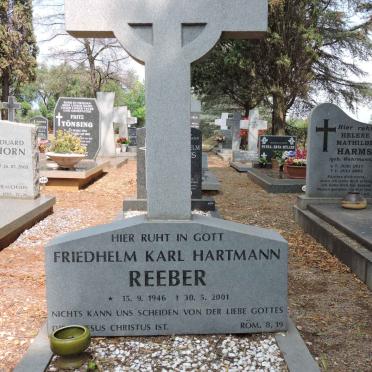 REEBER Friedhelm Karl Hartmann 1946-2001