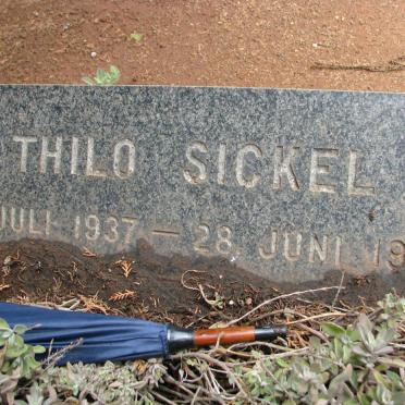 SICKEL Thilo 1937-1939