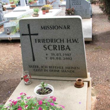 SCRIBA Friedrich H.W. 1907-2002