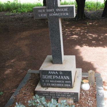 SCHEPMANN Anna D. 1905-1984