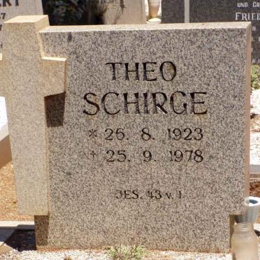SCHIRGE Theo 1923-1978