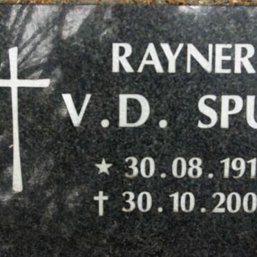 SPUY Rayner, v.d. 1918-2002