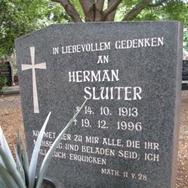 SLUITER Herman 1913-1996
