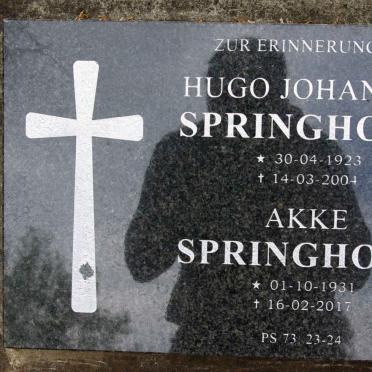 SPRINGHORN Hugo Johannes 1923-2004 &amp; Akke 1931-2017