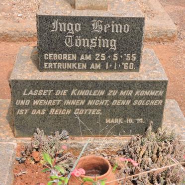 TÖNSING Ingo Heino 1955-1960