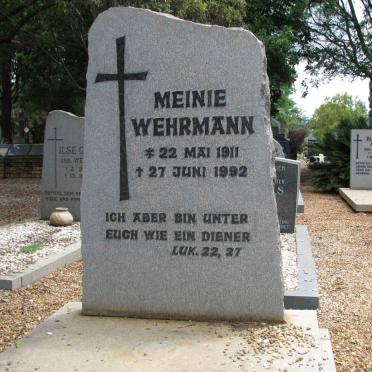 WEHRMANN Meinie 1911-1992
