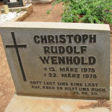 WENHOLD Christoph Rudolf 1978-1978