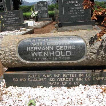 WEINHOLD Hermann Georg 1910-1981