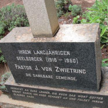 ZWIETRING J., von 