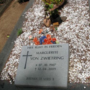ZWIETRING Marguerite, von 1907-2009