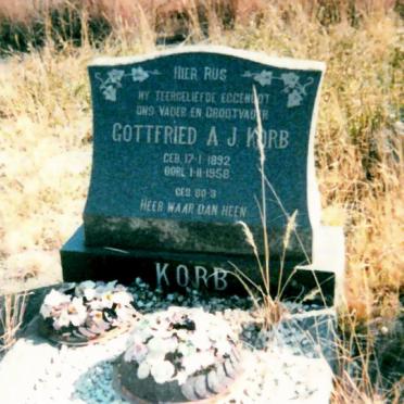 KORB Gottfried A.J. 1892-1958