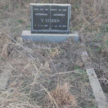 STADEN Hermanus Johannes, van 1907-1979