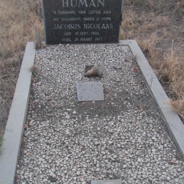 HUMAN Jacobus Nicolaas 1903-1977