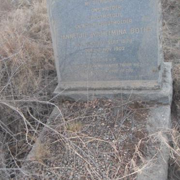 BOTHA Jannetjie Wilhelmina nee VENTER 1878-1902 
