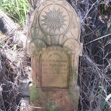 BARNARD C.M. nee BOSHOFF  1833-1903