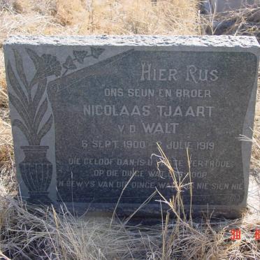 WALT Nicolaas Tjaart, v.d. 1900-1919