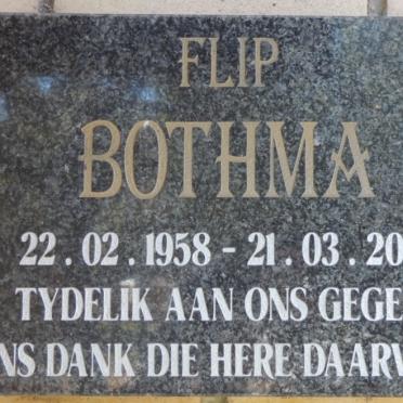 BOTHMA Flip 1958-2010