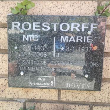 ROESTORFF Nic 1935-2008 &amp; Marie 1937-
